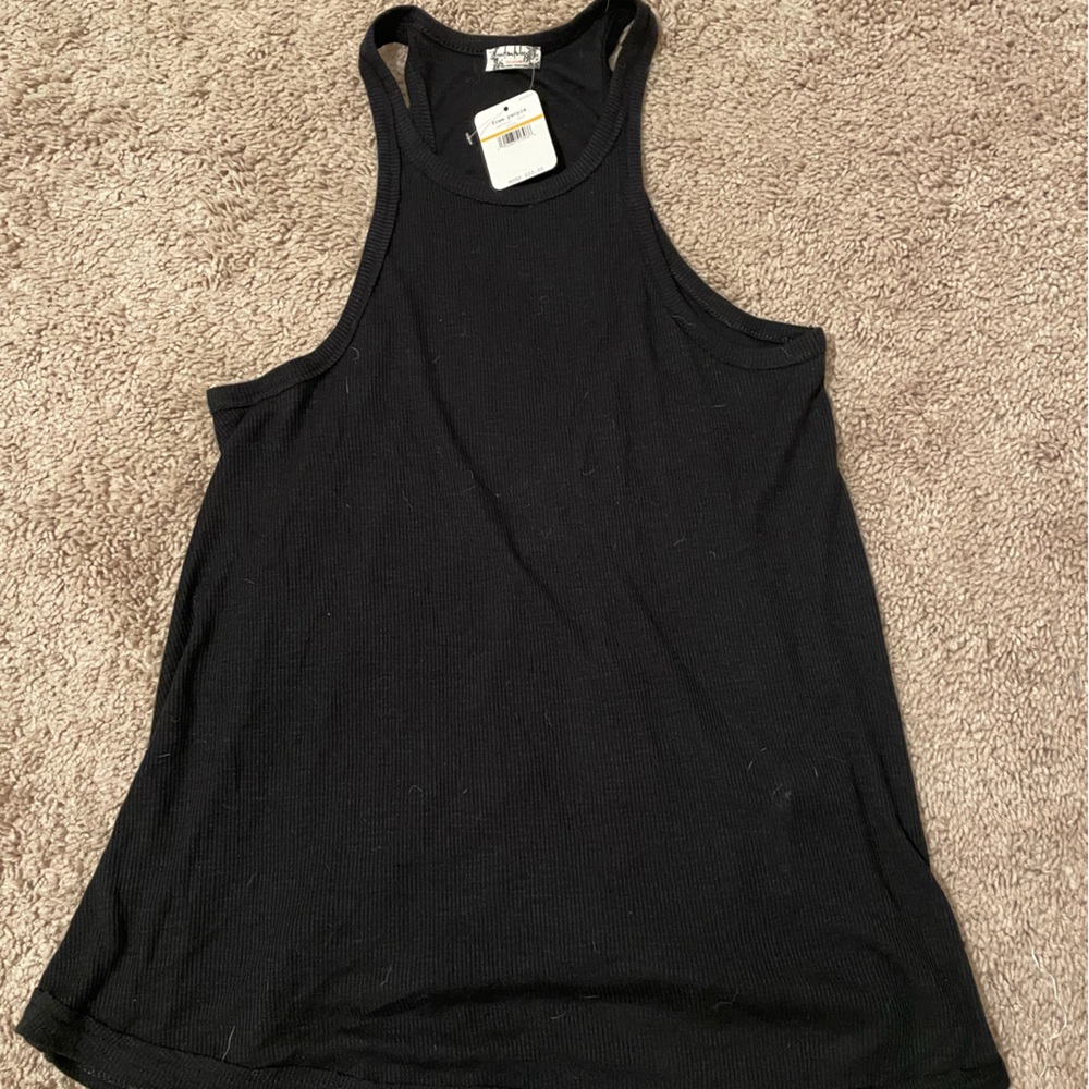 NWT Free People Small Black Tank Top